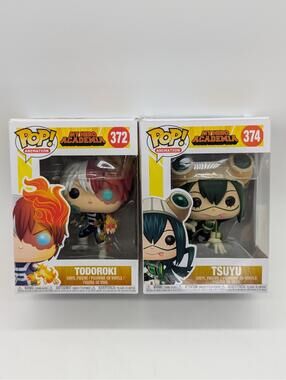 Funko Pop! My Hero Academia Tsuyu #374 & Todoroki #372 Animation Anime Figures